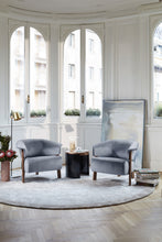 Load image into Gallery viewer, Back-Wing Armchair - black leather