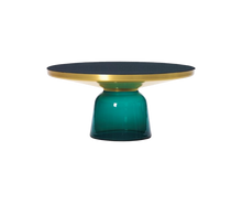Load image into Gallery viewer, Bell Coffee Table brass - emerald green