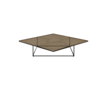Load image into Gallery viewer, Lemante Coffee Table - Amber Grey Molten Glass