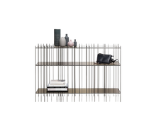 Load image into Gallery viewer, Metrica B Bookshelf - burnished / bronze glass