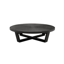 Load image into Gallery viewer, Xilos Low Table - round brushed black oak