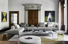 Load image into Gallery viewer, Harry Large Ottoman - Gamma Leather Black