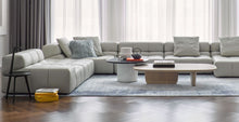 Load image into Gallery viewer, Button Oval Table - Matt Carrara White Marble