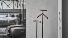Load image into Gallery viewer, Ekero Rack - walnut / grey carnico marble
