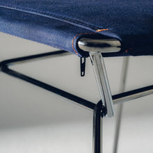 Load image into Gallery viewer, Neil Denim Chair - black chrome