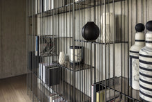 Load image into Gallery viewer, Metrica B Bookshelf - burnished / bronze glass