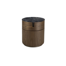 Load image into Gallery viewer, Tylsa Night Table - walnut / grey carnico marble