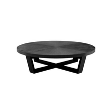 Load image into Gallery viewer, Xilos Low Table - round brushed black oak