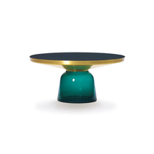 Load image into Gallery viewer, Bell Coffee Table brass - emerald green