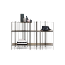 Load image into Gallery viewer, Metrica B Bookshelf - burnished / bronze glass