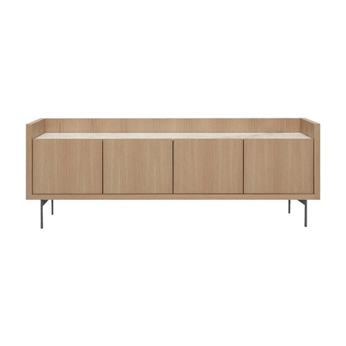 Liago Low Storage Unit - Brushed Light Oak