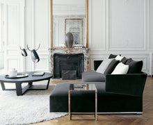 Load image into Gallery viewer, Xilos Low Table - round brushed black oak
