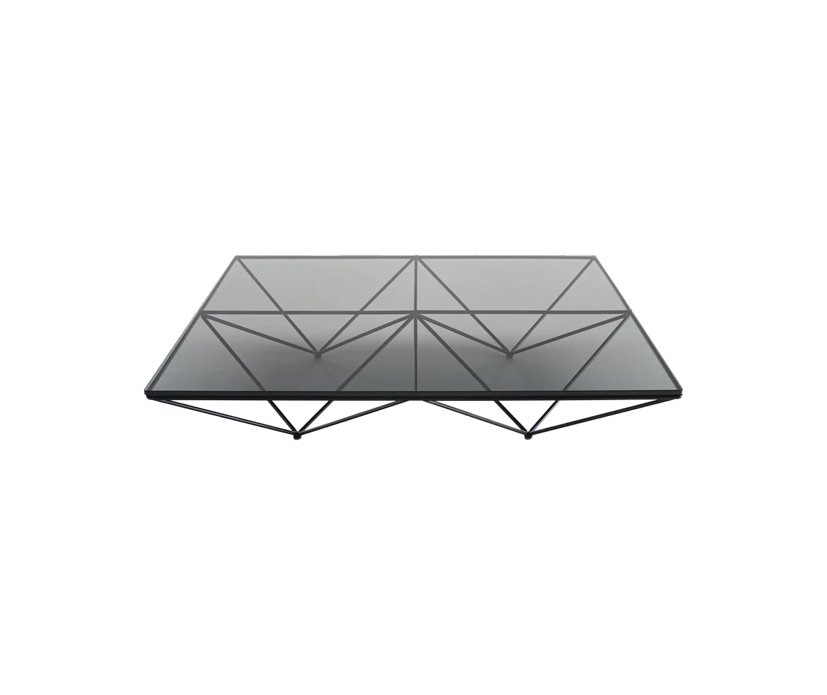 Alanda'18 Square Small Table - smokey glass