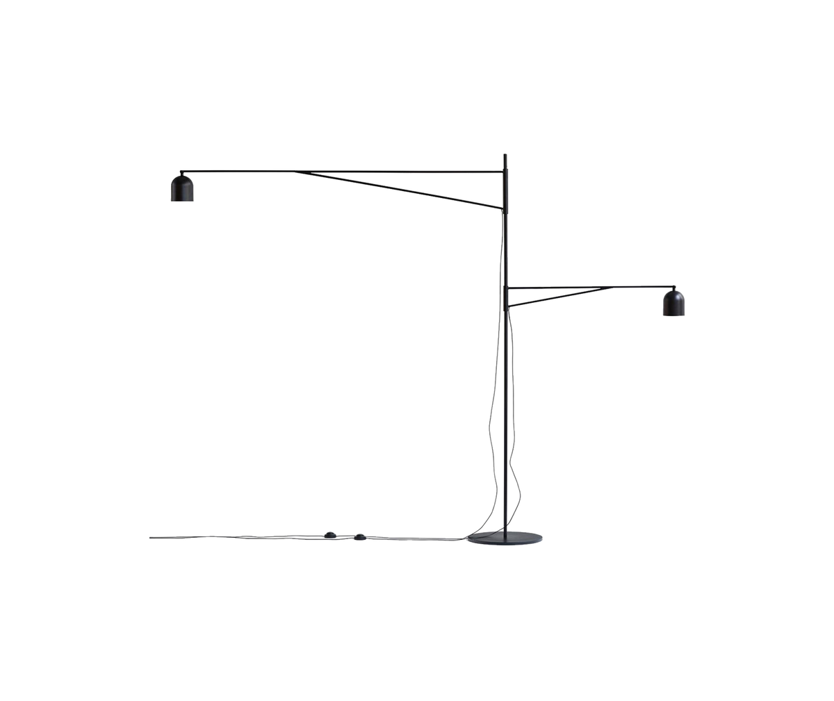 Awkward Floor Light - black