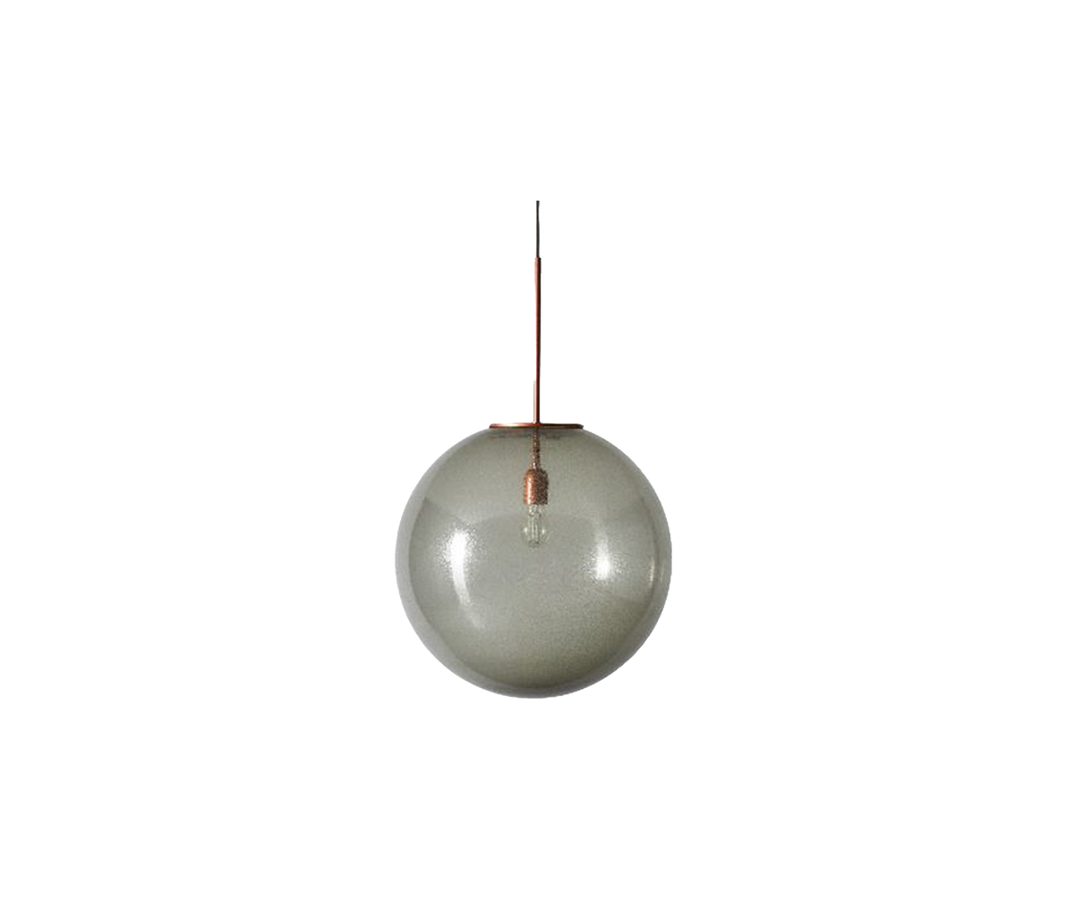 Bollicosa Pendant - transparent fumé glass