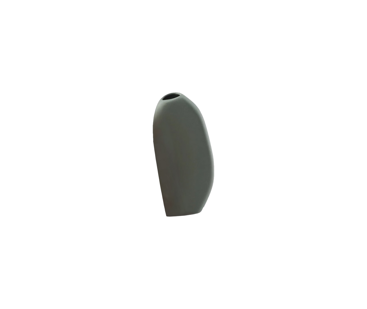 Bud Vase - Grey/Green 14cm