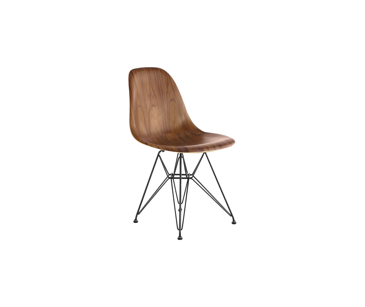 Eames® Moulded Wood Side Chair - walnut - set of 6
