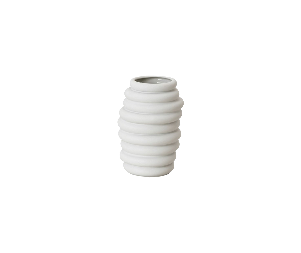 Hop Vase - 14cm Matt White