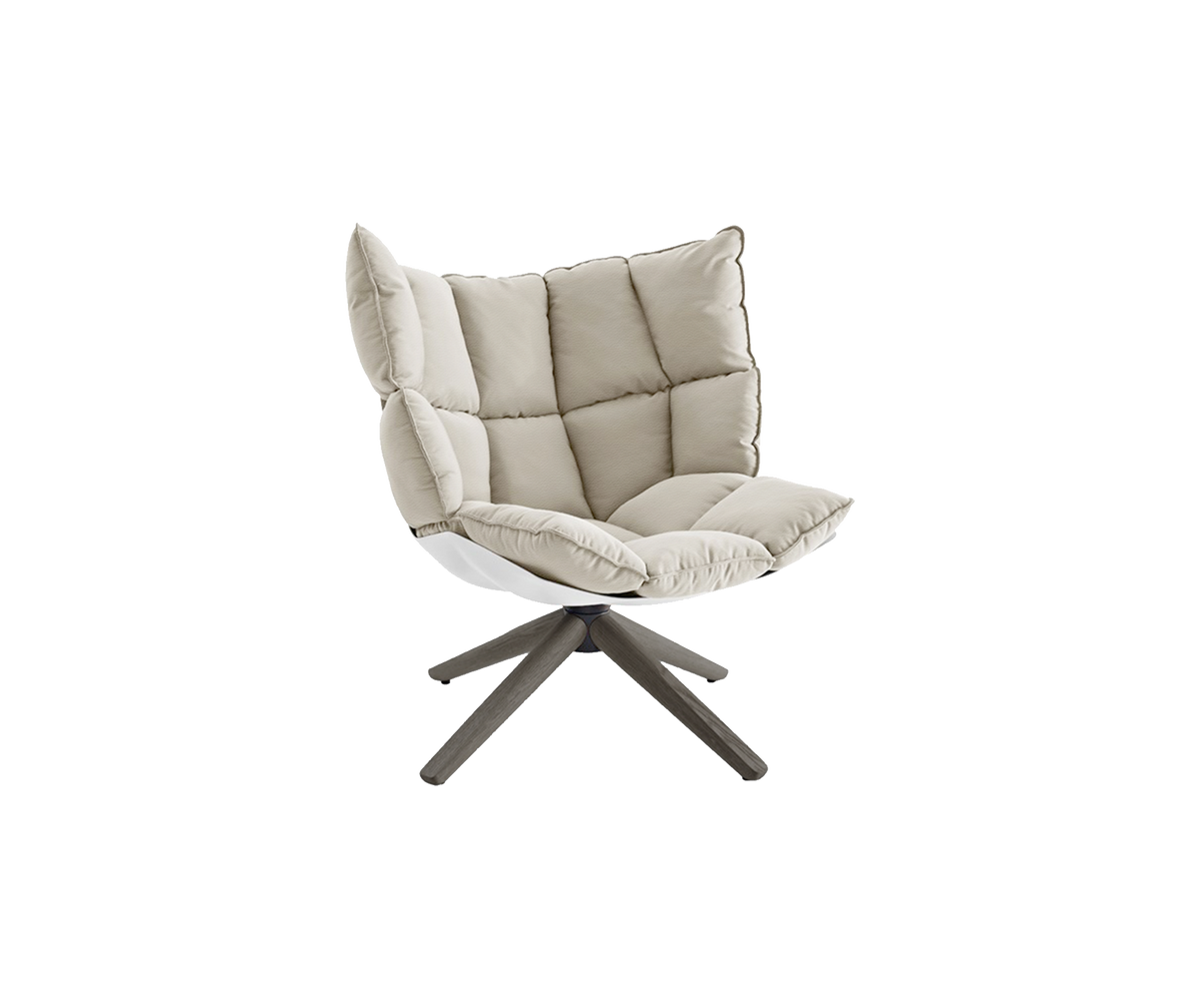 Husk Snug Swivel Armchair - Alfa Pearl Grey