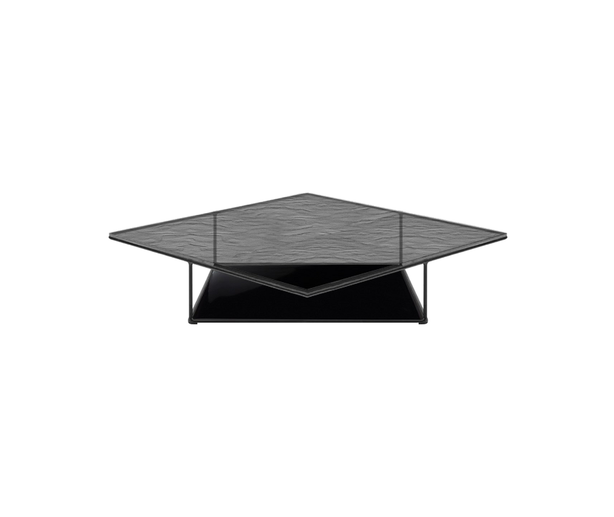 Lemante Table - Quartz Grey Molten Glass