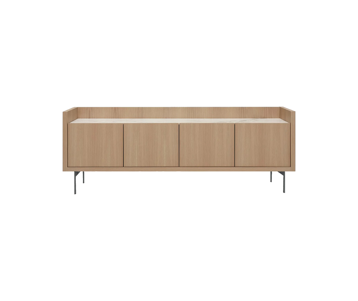 Liago Low Storage Unit - Brushed Light Oak