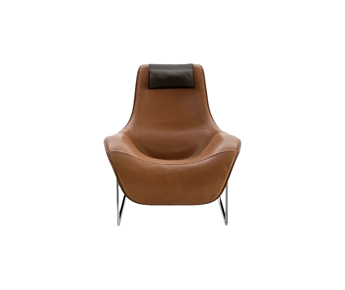 Mart Relax Armchair - Natural Thick Leather