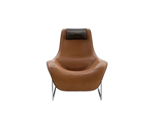 Load image into Gallery viewer, Mart Relax Armchair - Natural Thick Leather
