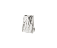 Load image into Gallery viewer, Paper Bag Vase - white 14cm
