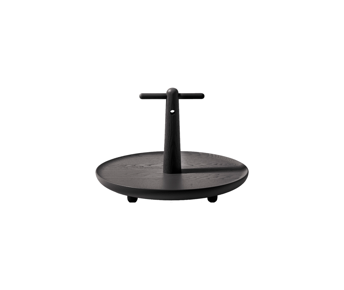 Reaction Poetique Medium Handled Centrepiece - black stained ashwood