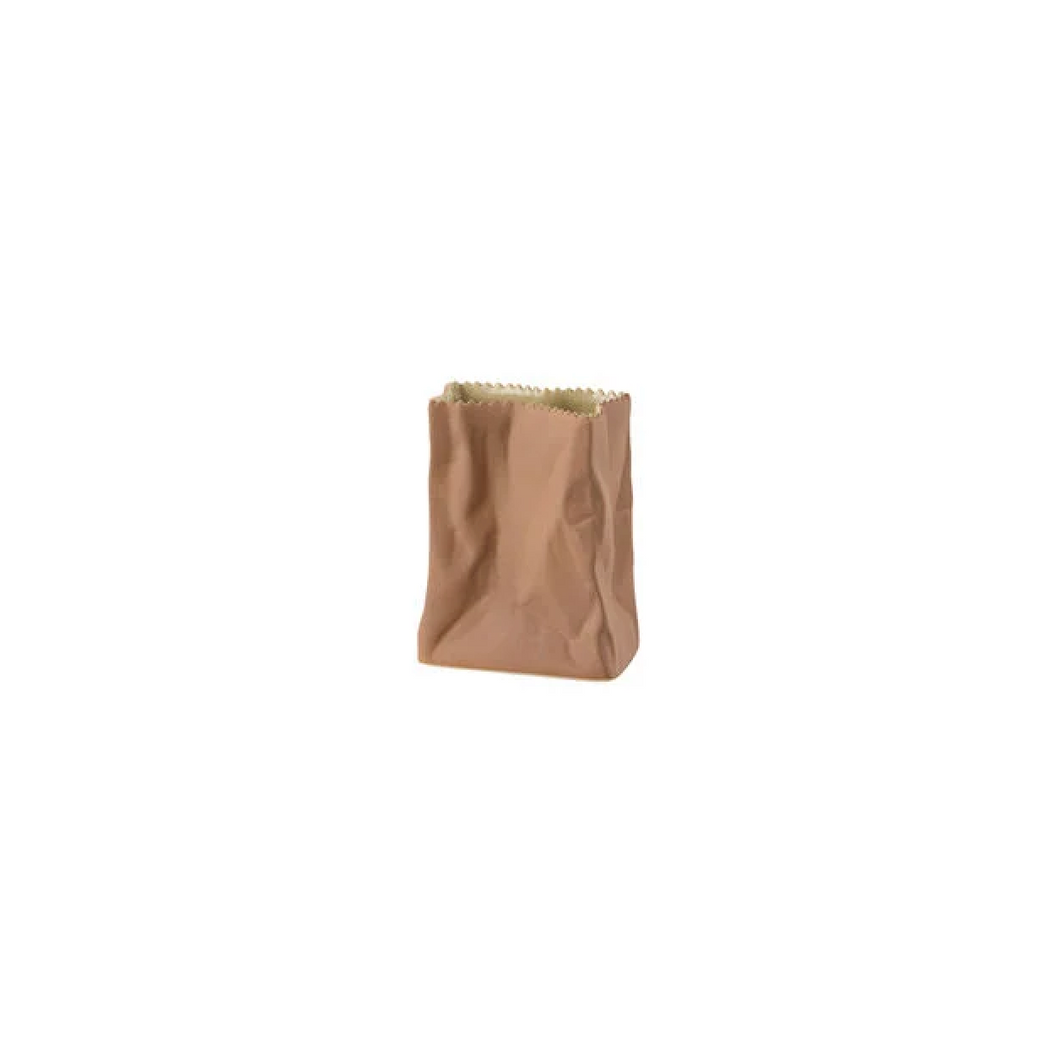 Paper Bag Vase - natural 14cm