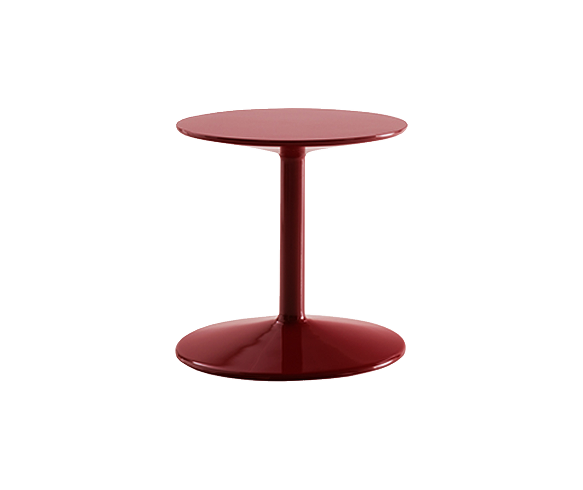 Spool Table - Glossy Brick Red