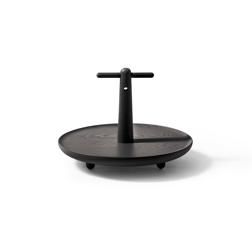 Reaction Poetique Medium Handled Centrepiece - black stained ashwood