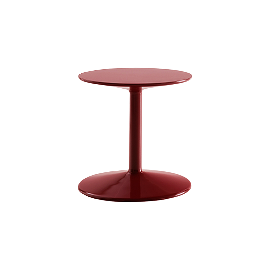Spool Table - glossy brick red