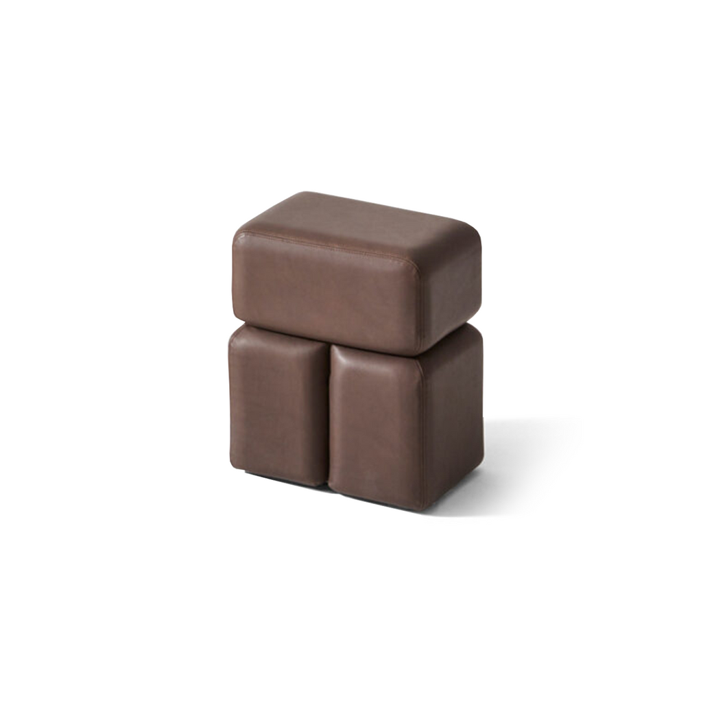 Soft Corners Ottoman - moka