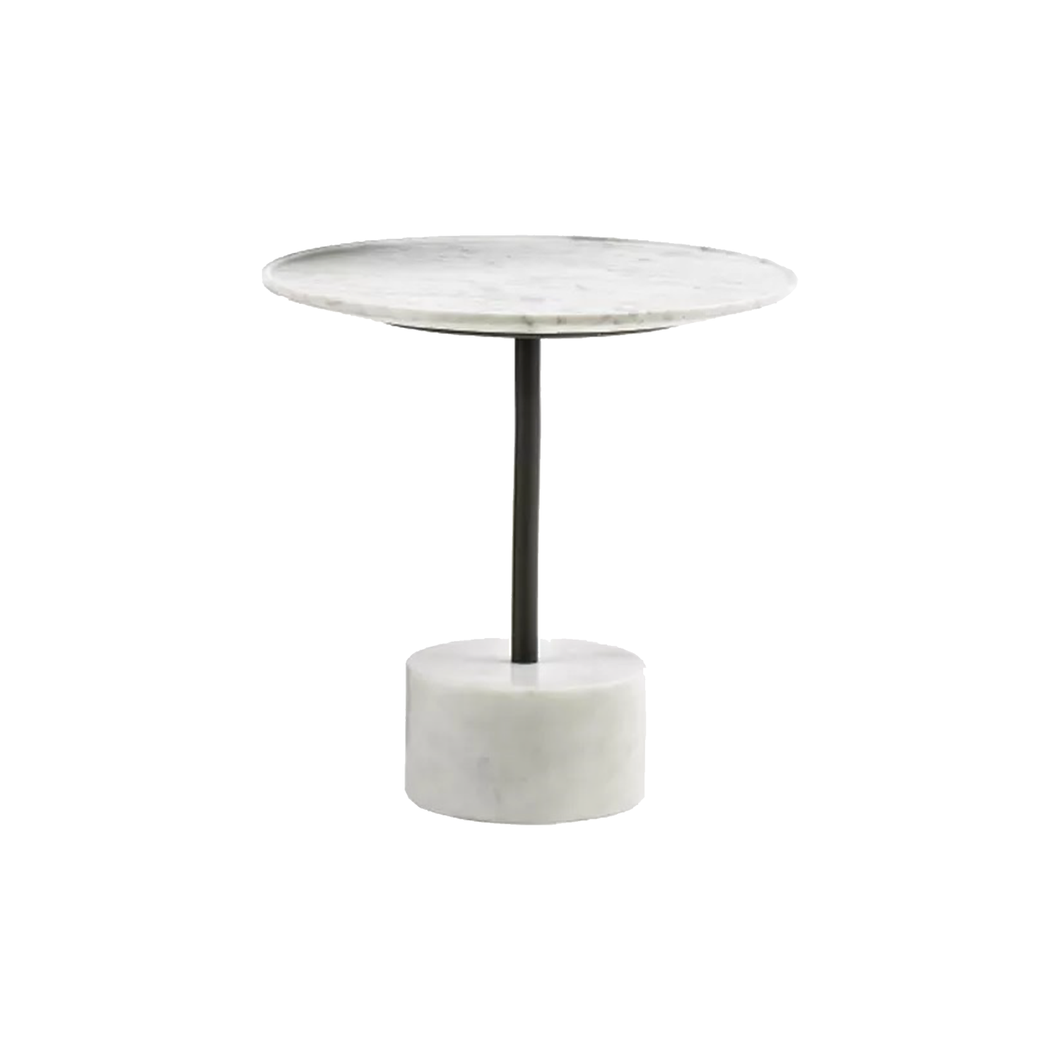 9 Low Table - 44h white carrara marble