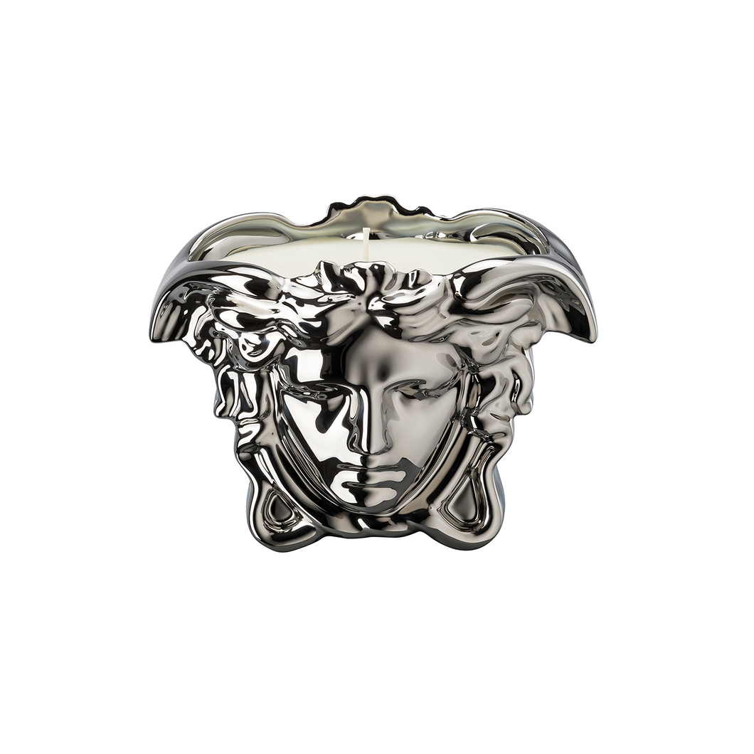 Medusa Grande Candle - silver