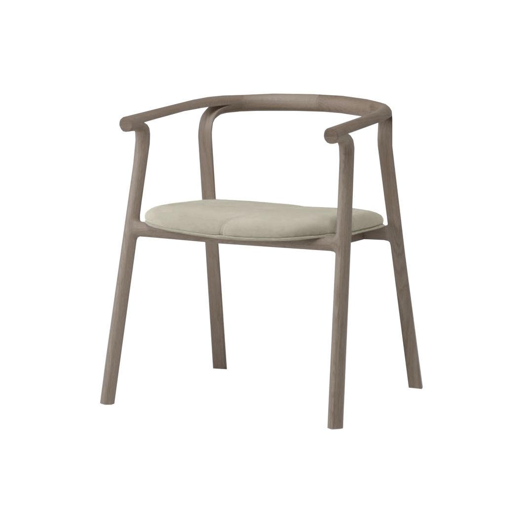 Splinter Dining Armchair - grey oak