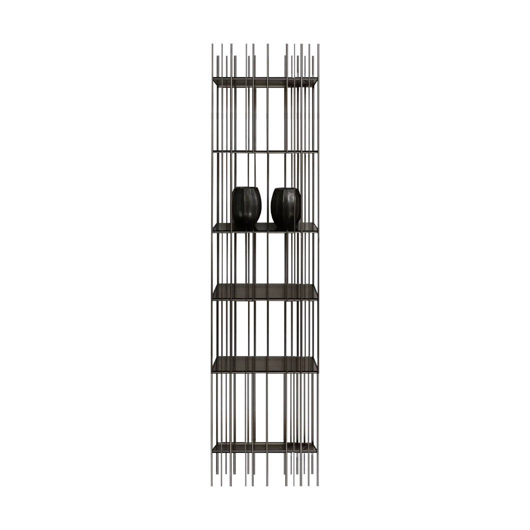 Metrica C Bookshelf - burnished / bronze glass