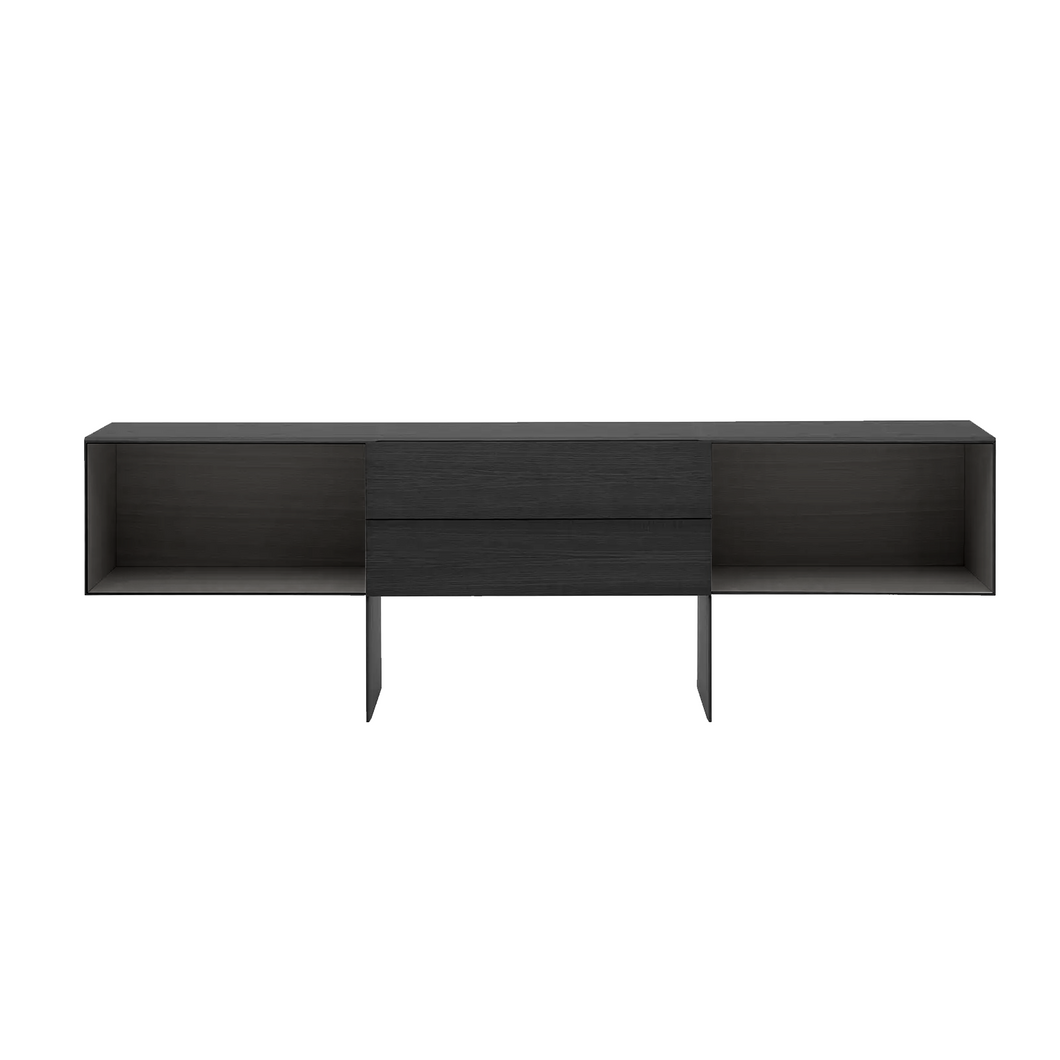 Tetrami Storage Unit - brushed black oak