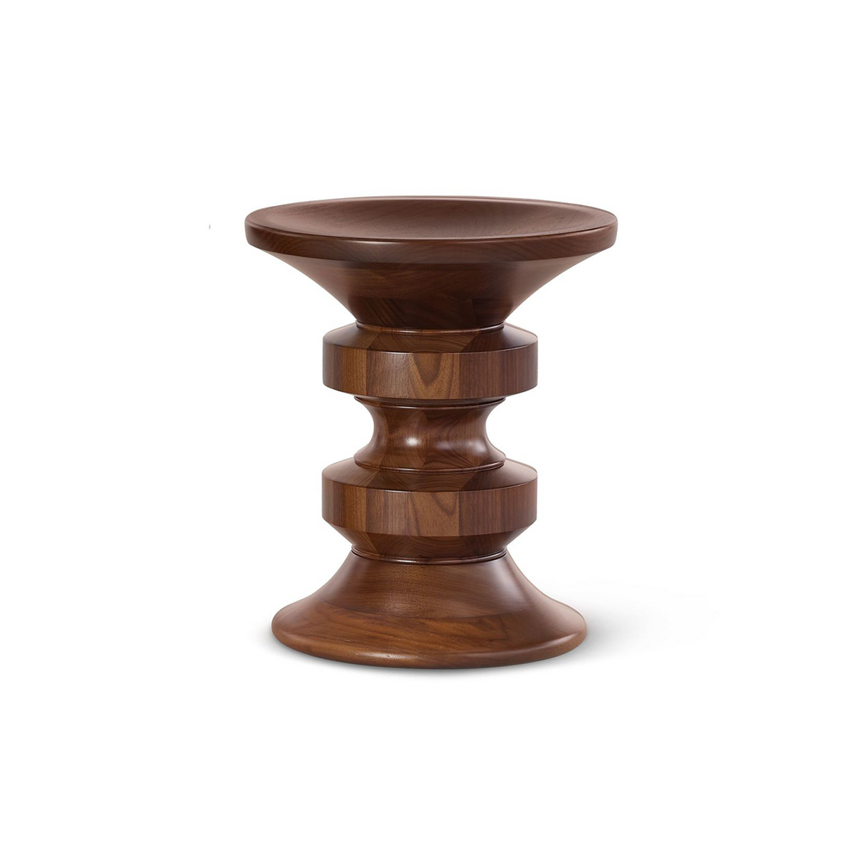Eames® Turned Stool D - Walnut