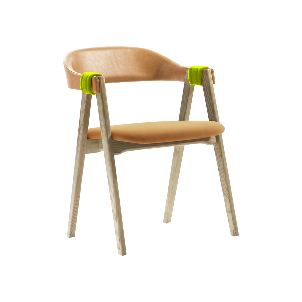 Mathilda Stackable Oak Chair