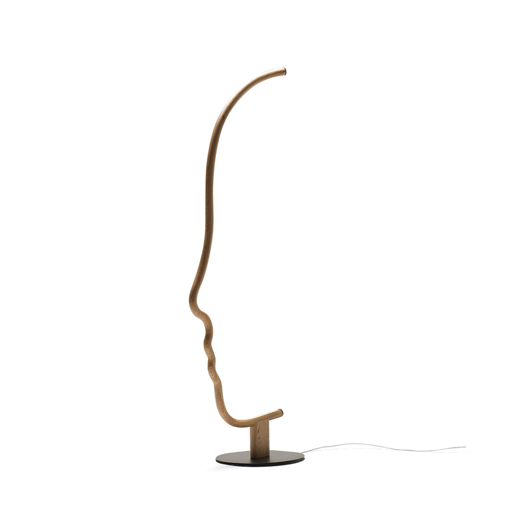 Vis a Vis Floor Lamp - chestnut