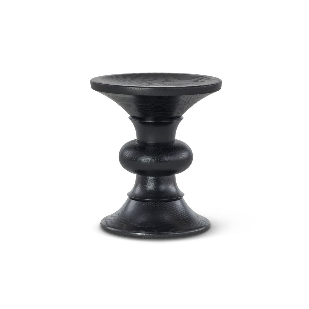 Eames® Turned Stool B - Ebony