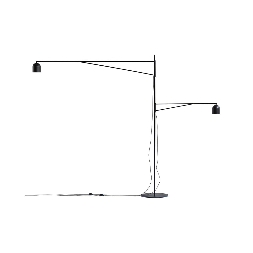 Awkward Floor Light - black