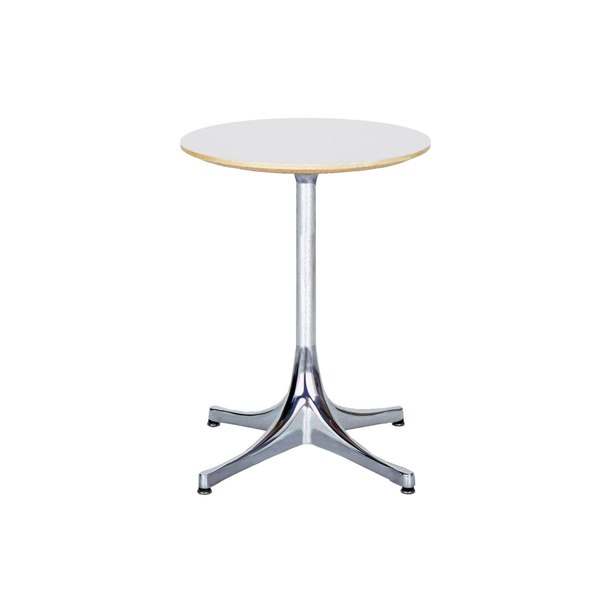 Nelson Pedestal Table - studio white