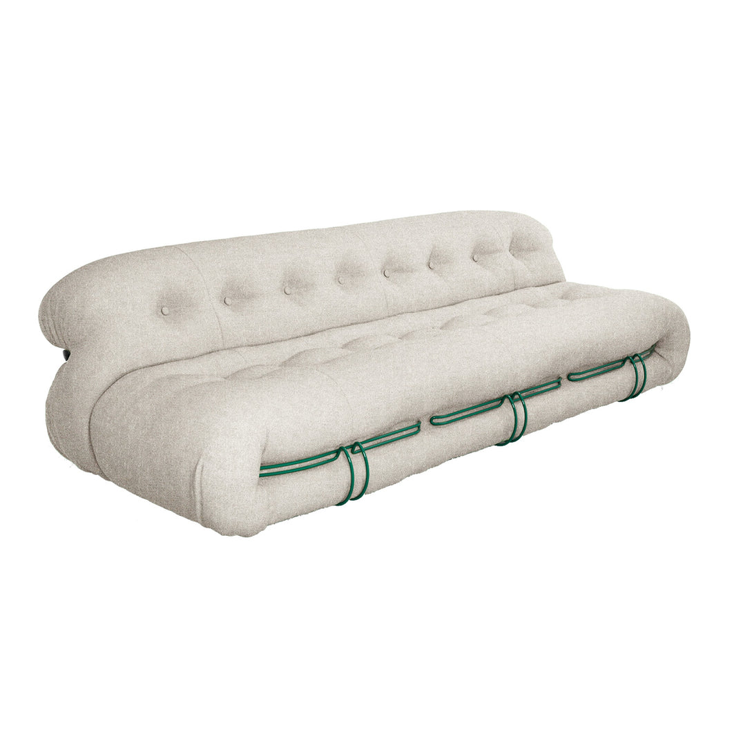 Soriana 3-Seater Sofa - Luxor perla