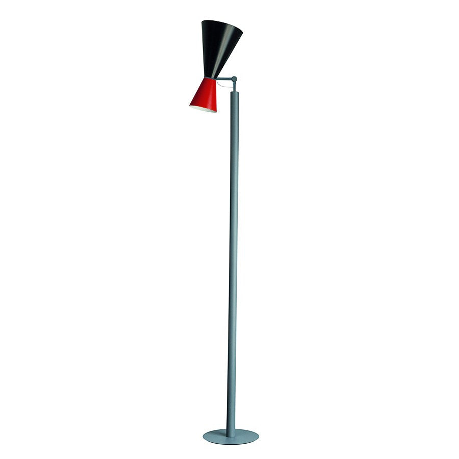 Parliament Floor Lamp - black / red
