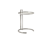 Load image into Gallery viewer, Adjustable Table E1027 - Chrome/Clear
