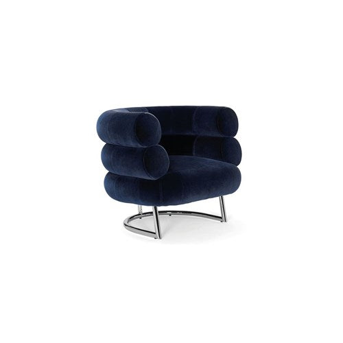 Bibendum Armchair - Dark Blue Velvet