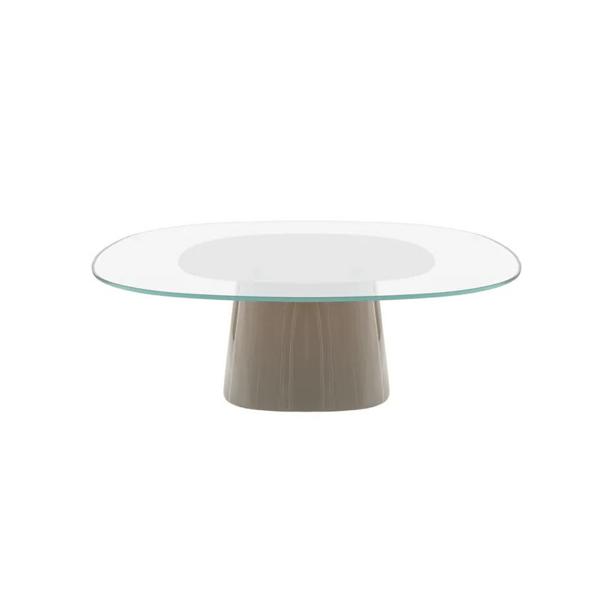 Allure O' Dot Small Table - glossy smoke grey